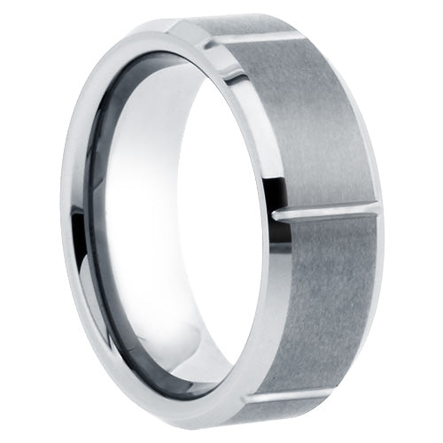 Tungsten band with matte finish 8mm