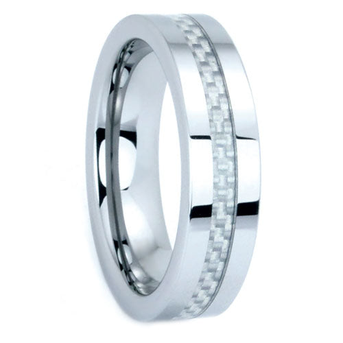 Tungsten Ring w/ Carbon Fiber 8mm